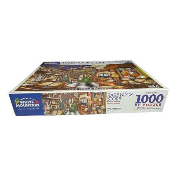 White Mountain Rare Book Store 1000 Pieces Jigsaw Puzzle 2020 Miss 1 pc #1526A - Picture 4 of 8